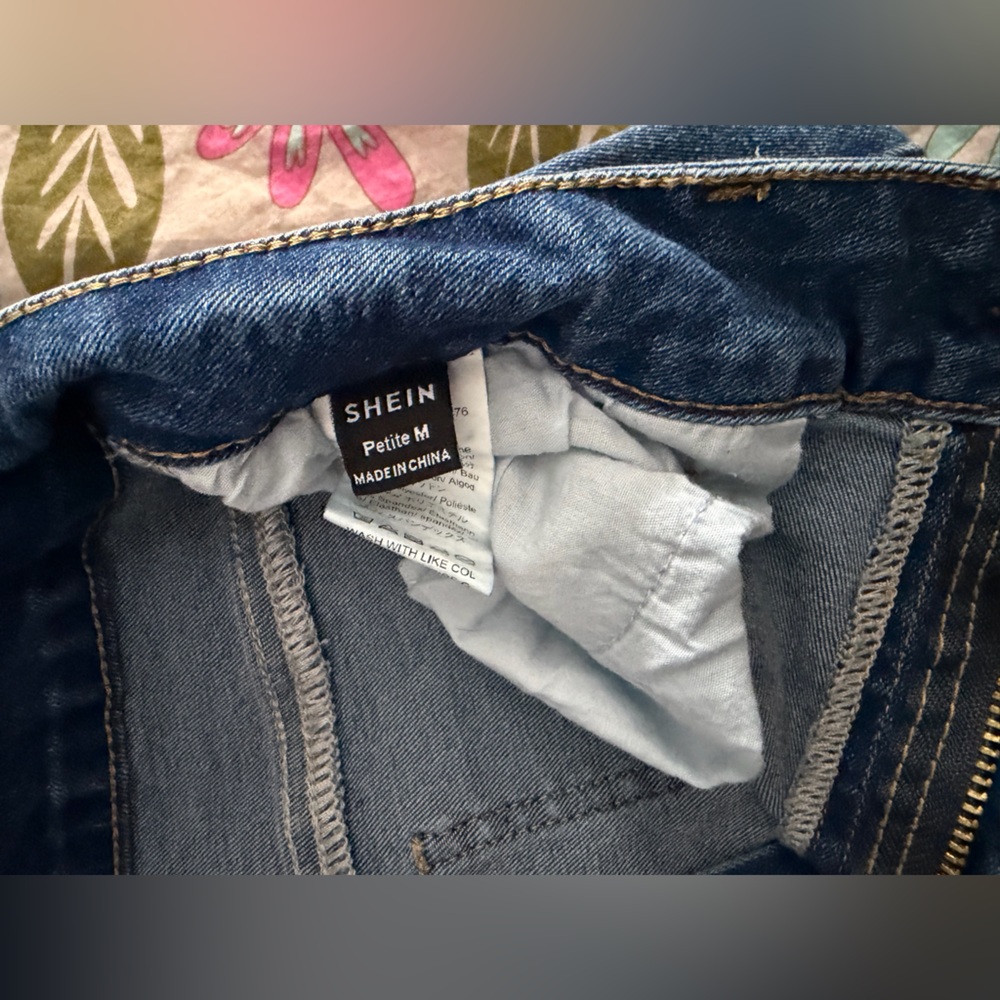 SHEIN Blue Denim Jeans 2 Pair - Picture 3 of 3